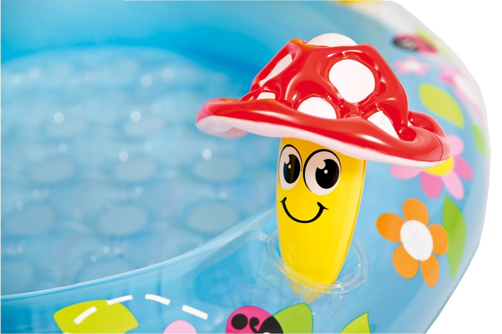 Intex 57114NP Mushroom Baby Pool 102x89 cm - Suitable for Ages 1-3 102x89cm