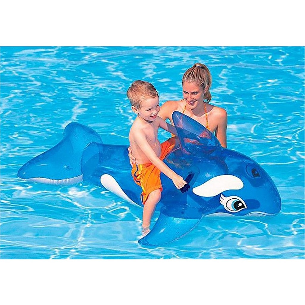 Intex Whale Ride-On 152x114cm - Inflatable Pool Float