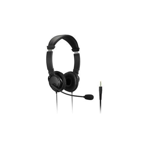 Kensington Hi-Fi Headphones with Mic - Kopfhörer mit Mikrofon - On-Ear - kabelgebunden - 3,5 mm Stecker (K33597WW) afbeelding 1