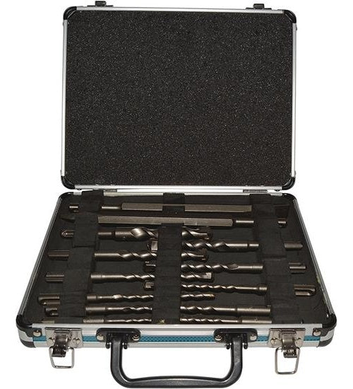 Makita - Bohreinsatz- und Meißelset - 13 Stücke - SDS-plus - Länge: 160 mm, 110 mm, 250 mm, 230 mm (D-42400) afbeelding 1
