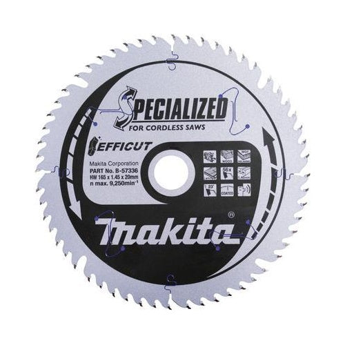 Makita Specialized EFFICUT - Kreissägeblatt - für Holz - 165 mm - 25 Zähne (B-62985) afbeelding 1