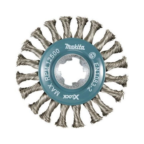 Makita - Rundbürste - für Farbe, Rost, Schweißkanten - 115 mm - für Makita DGA519Z, GA041GM201, GA044GZ, XGT GA041GZ afbeelding 1
