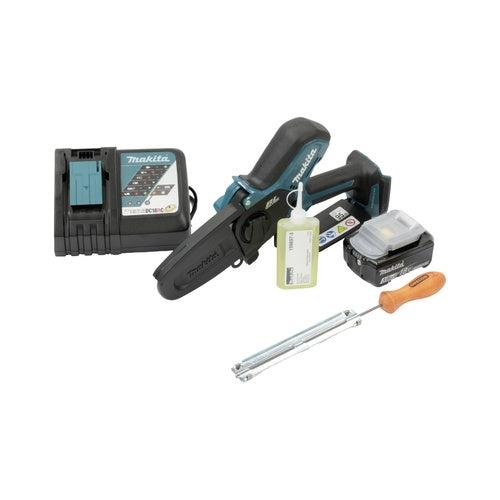 Makita Akku Kettensäge inkl. Akku, inkl. Ladegerät Schwertlänge 100 mm (DUC101RF01) afbeelding 1