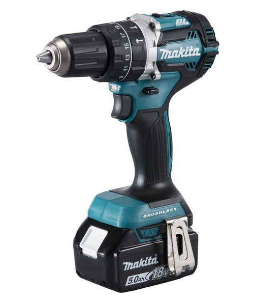 Makita DHP484 - Bohrhammer/Treiber - schnurlos - 2 Geschwindigkeiten - Bohrfutterschlüssel 13 mm - 54 N·m - 2 Akkus - 18 V (DHP484RTJ) afbeelding 1