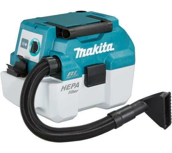 Makita DVC750LZX1 Industriestaubsauger 7,5 l 55 W Blau - Weiß (DVC750LZX1) afbeelding 1