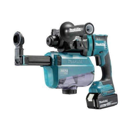 Makita DHR182RTWJ - Bohrhammer - schnurlos - 3 Modi - SDS-plus - 1.7 Joules - 2 Akkus - 18 V afbeelding 1