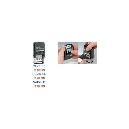 trodat Datumstempel Printy Dater 4850L "PAYÉ LE" (FR) - für den Markt: F - L (4850-L2) afbeelding 1