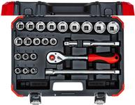 GEDORE red Socket Wrench Set 1/2" SW10-32 mm - 24 Pieces (R69013024) 24pcs