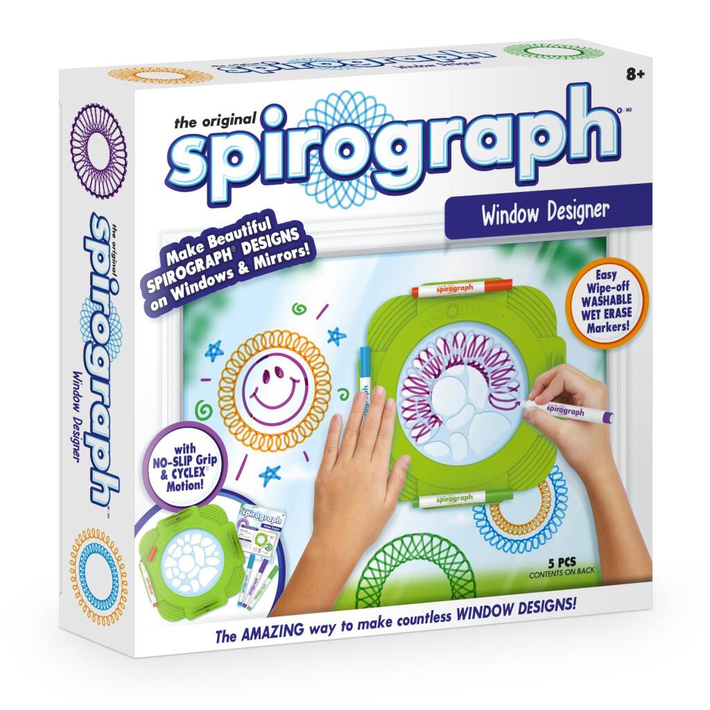 Spirograph Window Designer - Spiral Drawing Set for Kids