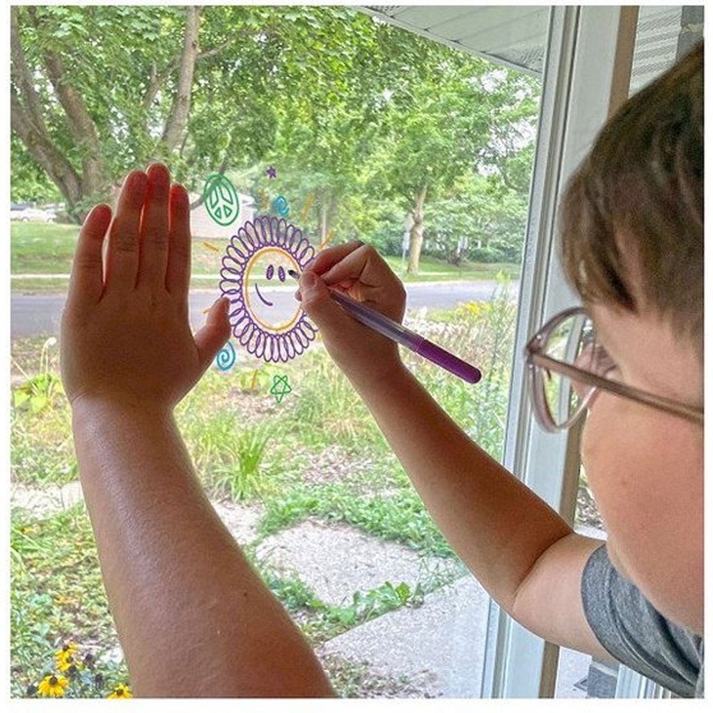 Spirograph Window Designer - Spiral Drawing Set for Kids