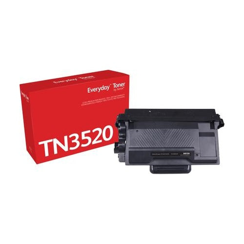 XEROX EVERYDAY BLACK TONER REPLACES BROTHER TN3520 ULTRA HIGH CAPACI (006R05201) afbeelding 1