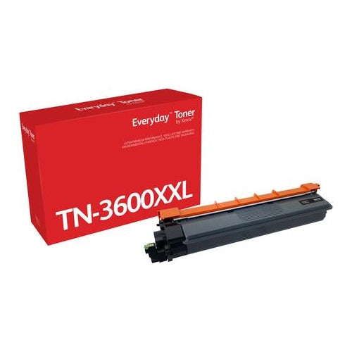 Xerox Everyday - Schwarz - kompatibel - Box - Tonerpatrone (Alternative zu: Brother TN-3600XXL) - Green World Alliance Rückgabeprogramm - für Brother DCP-L5510, HL-L5210, HL-L6210, HL-L6410, MFC-L5710, MFC-L6710, MFC-L6910 (006R04868) afbeelding 1