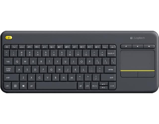 Logitech K400 Plus Tastatur RF Wireless QWERTY Schwarz (920-007119) afbeelding 1