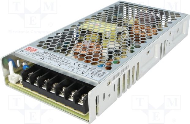 MEAN WELL RSP-150-24 Power Supply 85-264V 47-63Hz Active 1U - RSP-150-24