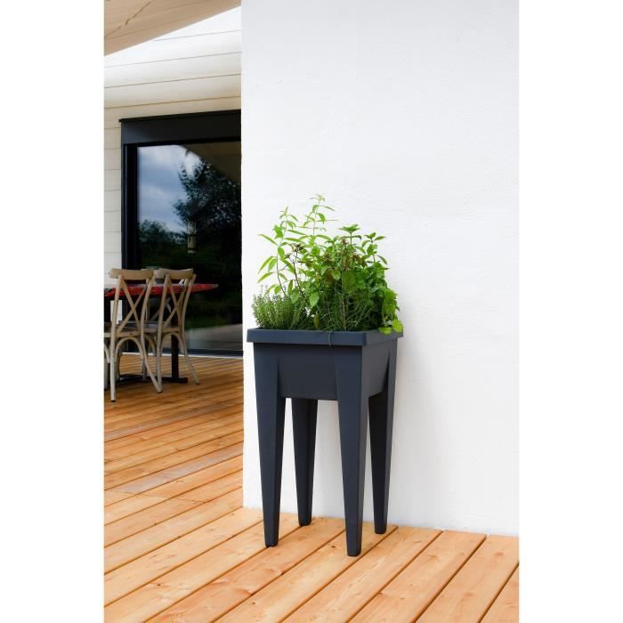 EDA Raised Garden Bed - Veg&Table Aromatic - 23 L - Anthracite Grey