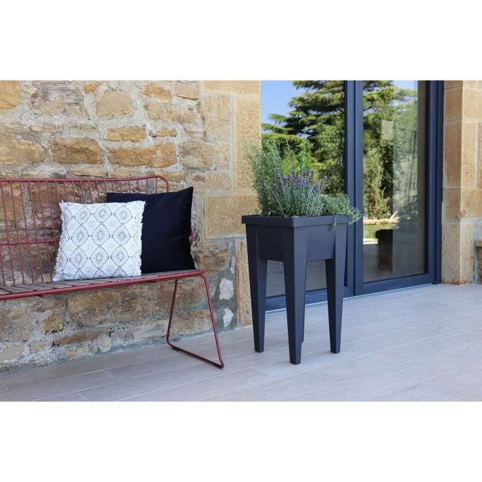 EDA Raised Garden Bed - Veg&Table Aromatic - 23 L - Anthracite Grey