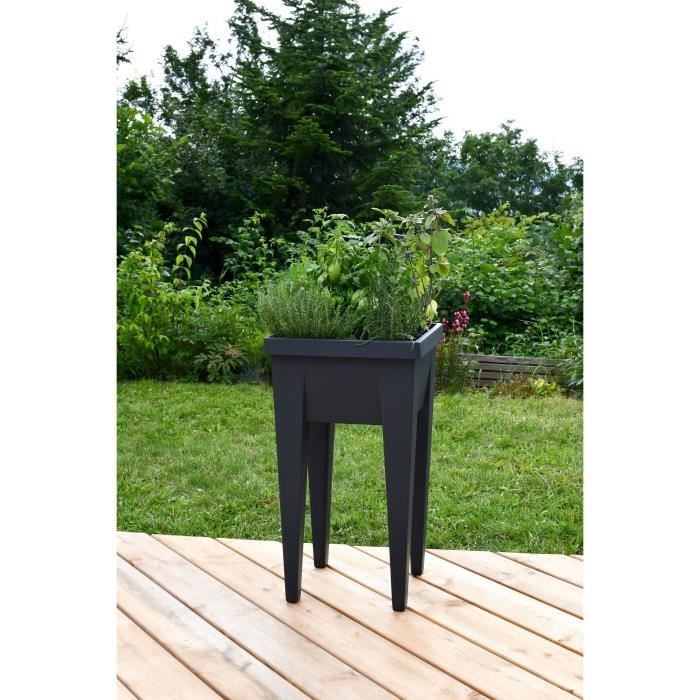 EDA Raised Garden Bed - Veg&Table Aromatic - 23 L - Anthracite Grey