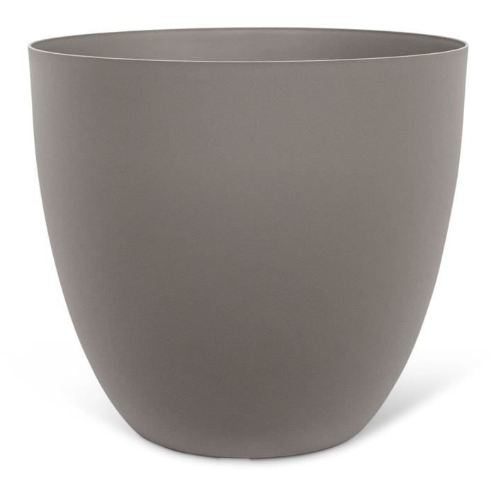 GARDEN ID Flower Pot - Phoenix Taupe - 38 x 34 cm - 100% Recycled - Frost and UV Resistant