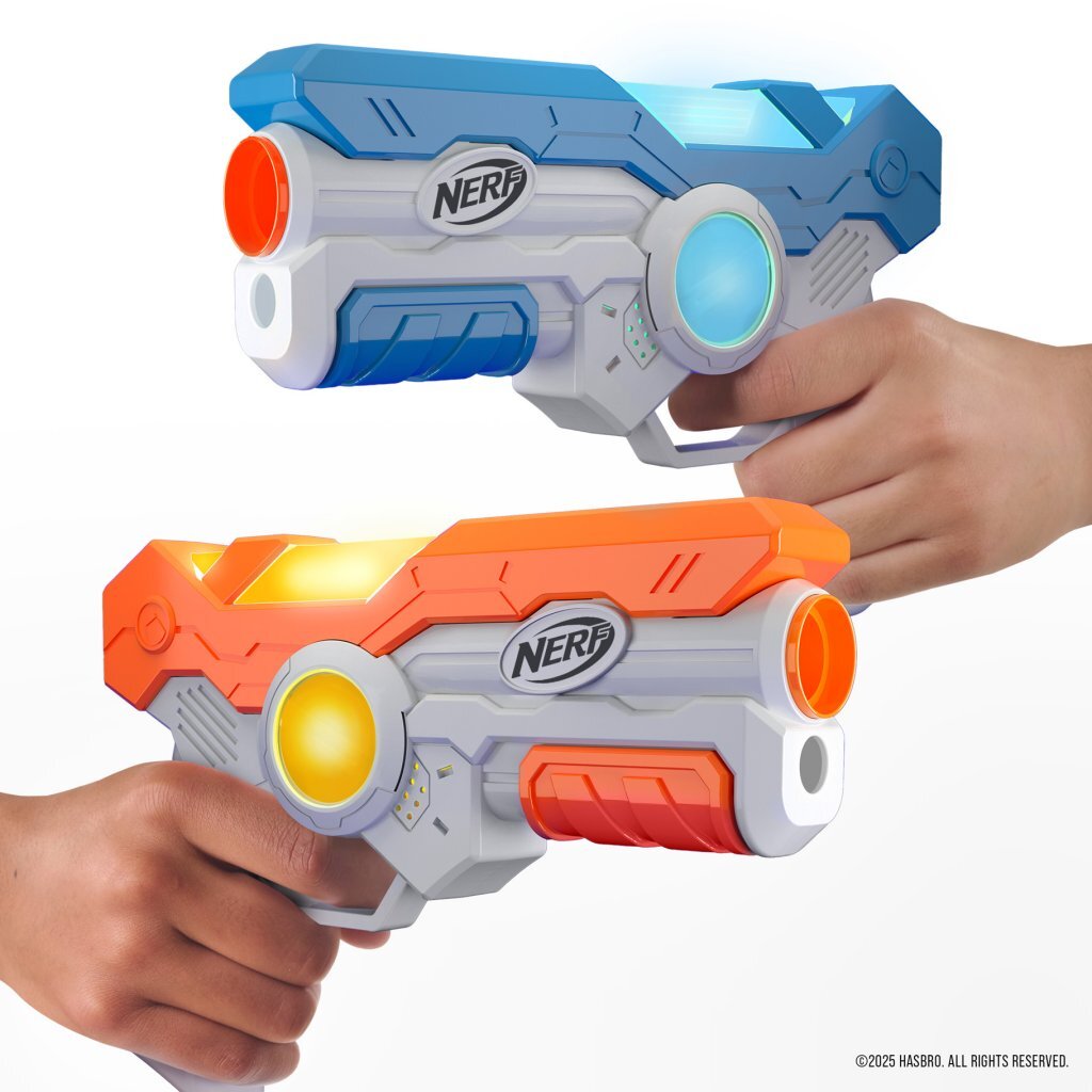 Nerf Laser OPS Battle 2 Pack - Red and Blue Blasters