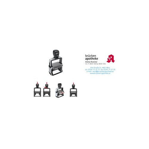 trodat Textstempel Professional 4.0 5208, 12-zeilig mit Gutschein zur Gestaltung einer individuellen Textplatte - 1 Stück (140270) afbeelding 1