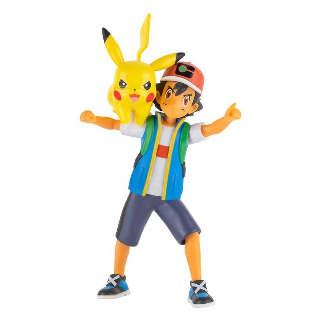 Pokémon Battle Feature Figures Ash and Pikachu Action Figures