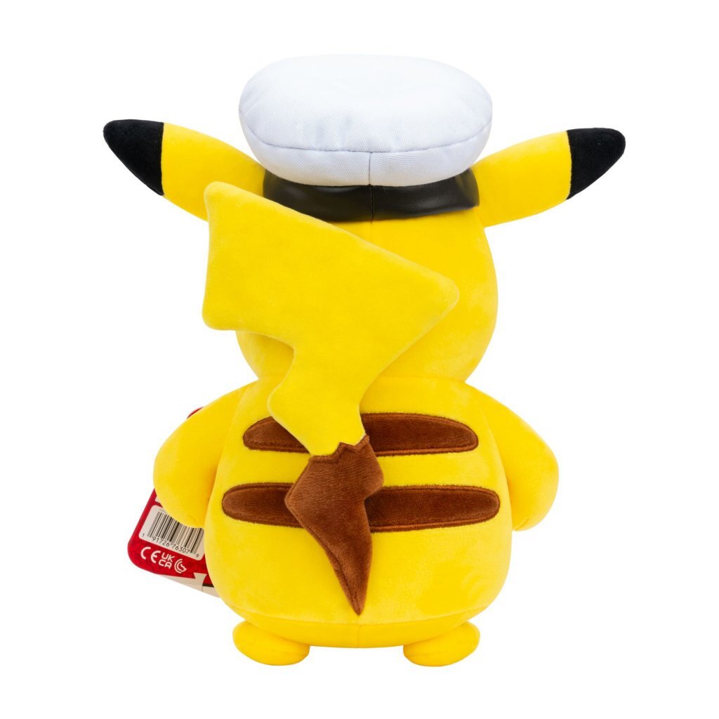 Pokémon Plush Captain Pikachu 20 cm - Soft Toy with Captain's Hat