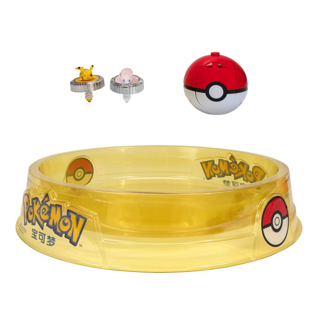 Pokémon Battle Spinners + Arena Playset - Includes Pikachu and Mew