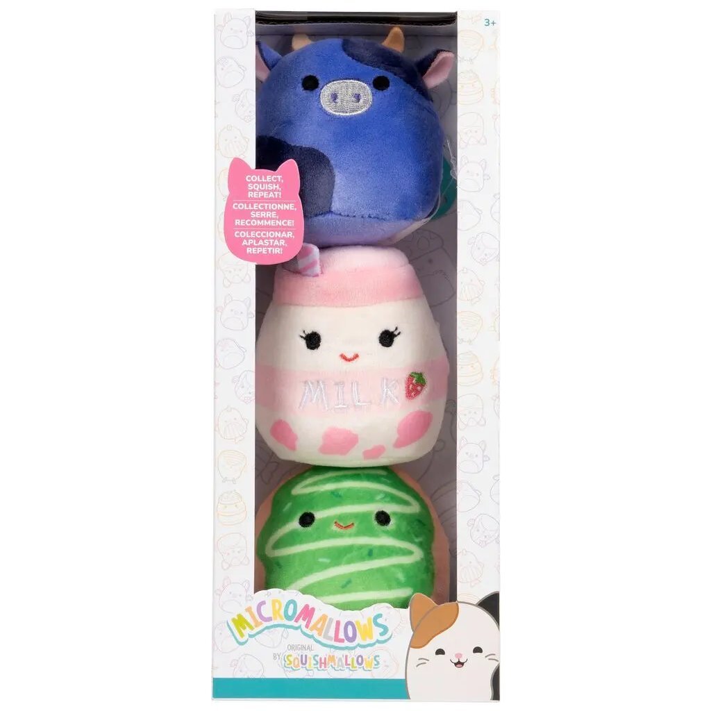 Squishmallows Micromallows Ingred, Amelie, Daisuke 6.5 cm - Plush Toys