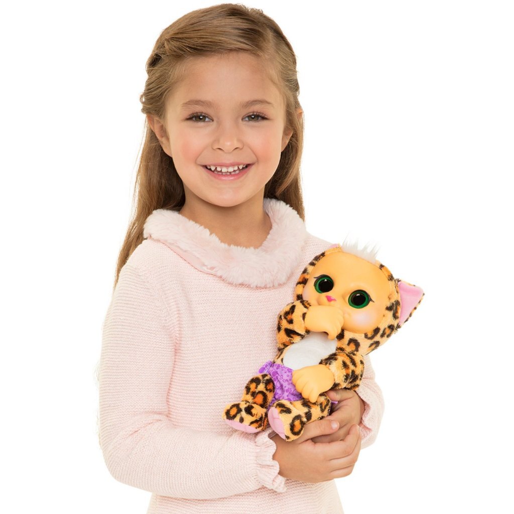 Jakks Animal Babies Leopard with Sound - Interactive Toy for Kids