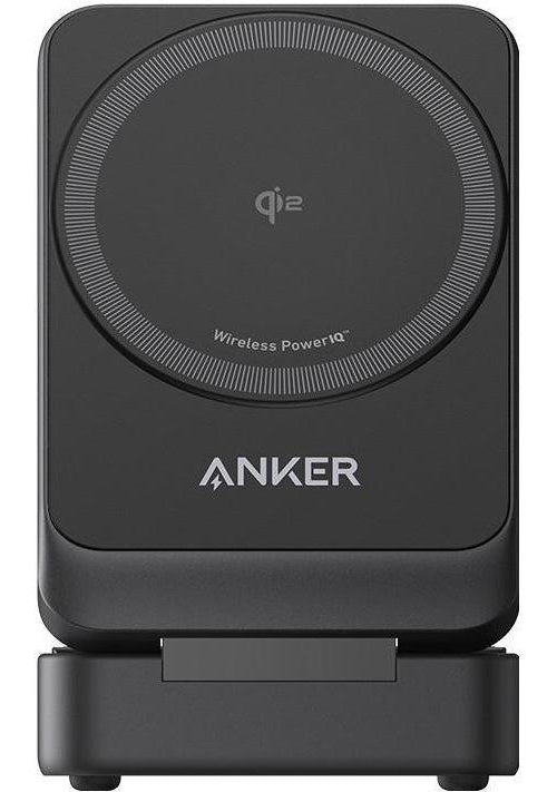 Anker Innovations Anker MagGo - Kabelloses Ladegerät - 3-in-1, foldable - 15 Watt (24 pin USB-C) (B2557311) afbeelding 1