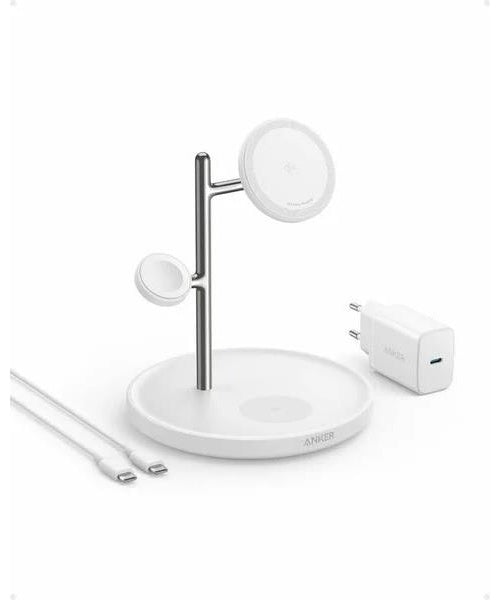 MAGGO 15W 3-IN-1 MAGNETSTATION WEISS (B25M3321) afbeelding 1