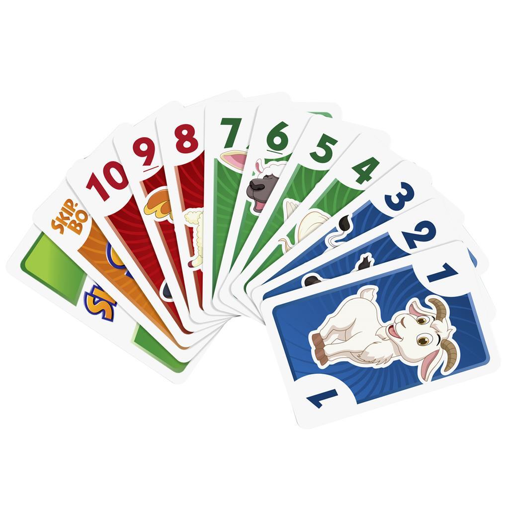 Mattel Skip-Bo Junior Card Game - For 2 to 4 Players
