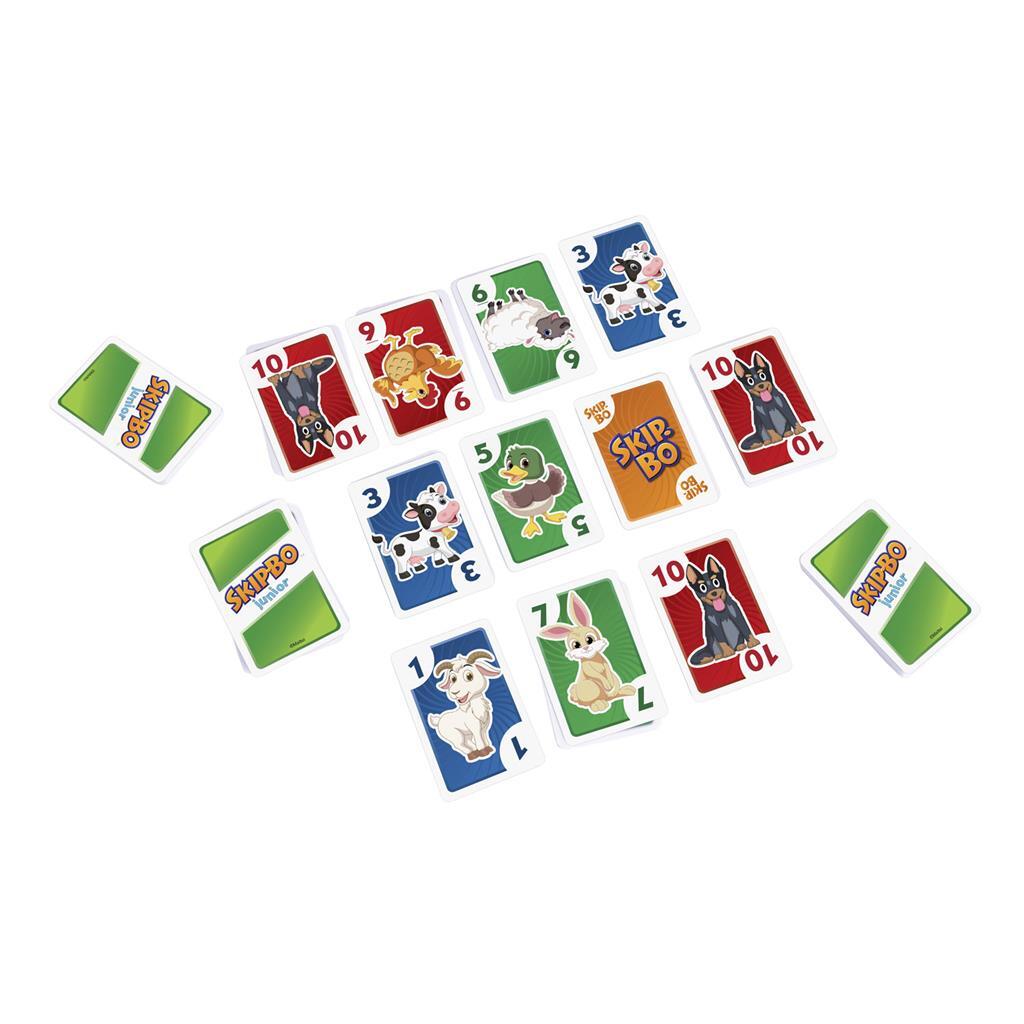 Mattel Skip-Bo Junior Card Game - For 2 to 4 Players
