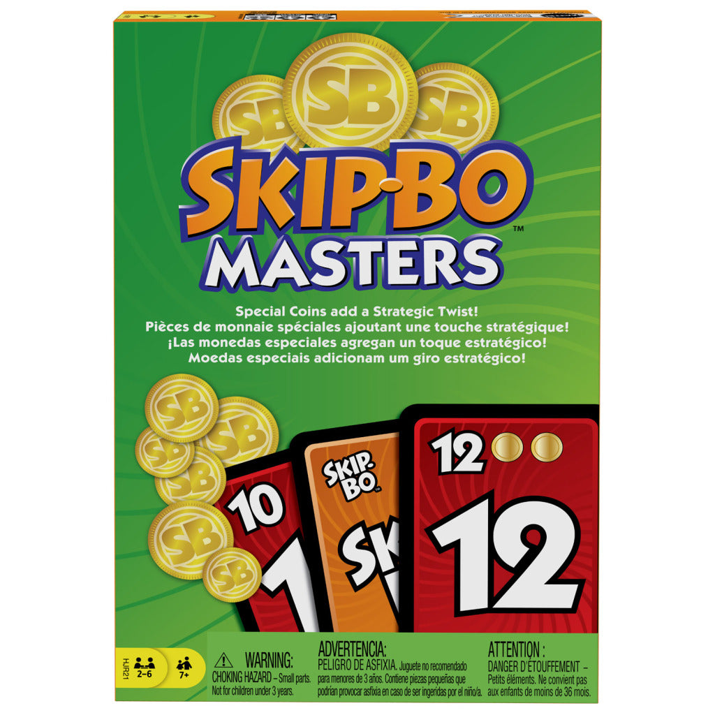 Mattel Skip-Bo Masters Card Game for Ages 7+