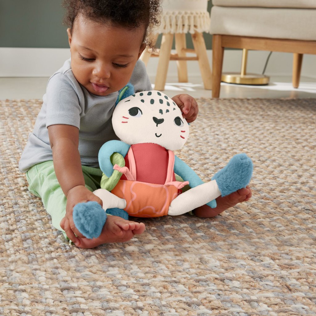 Fisher Price Plush Doll Snow Leopard - Planet Friends - Eco-Friendly - 3 Months+