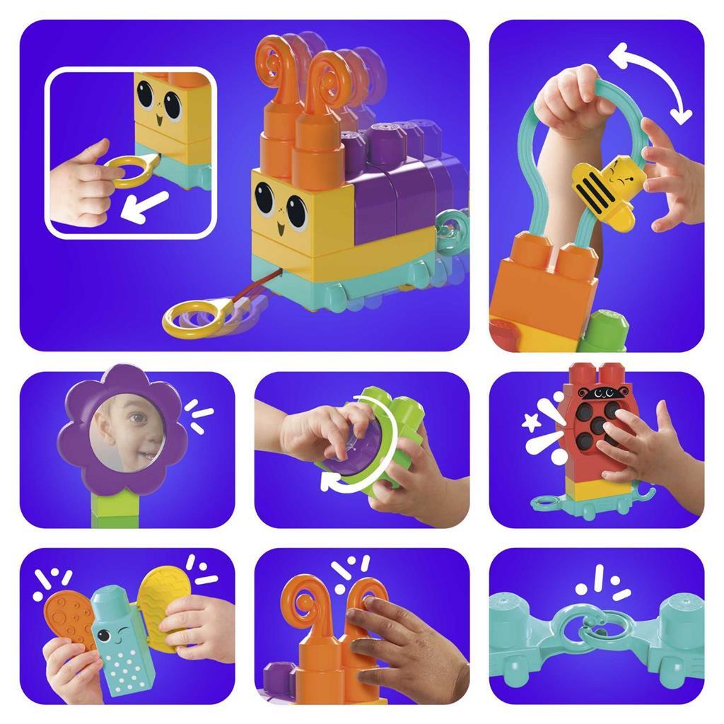 Mega Bloks Move and Groove Caterpillar Train Set for Toddlers