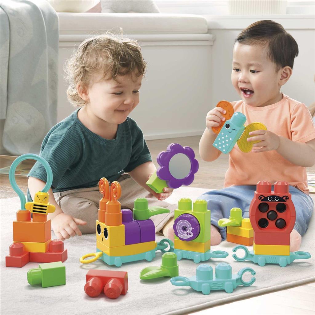 Mega Bloks Move and Groove Caterpillar Train Set for Toddlers