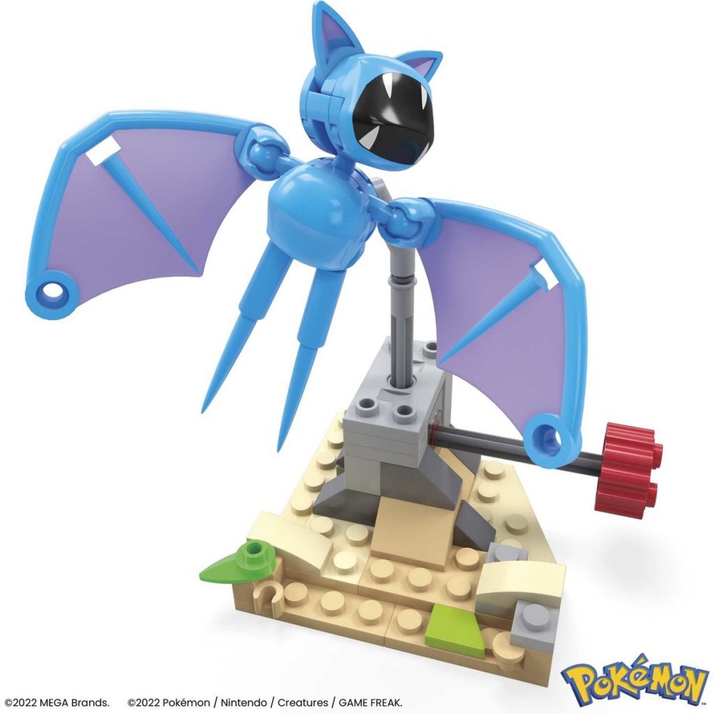 Pokémon Mega Bloks Zubat's Midnight Flight Building Set with Motion Brick 61-delig