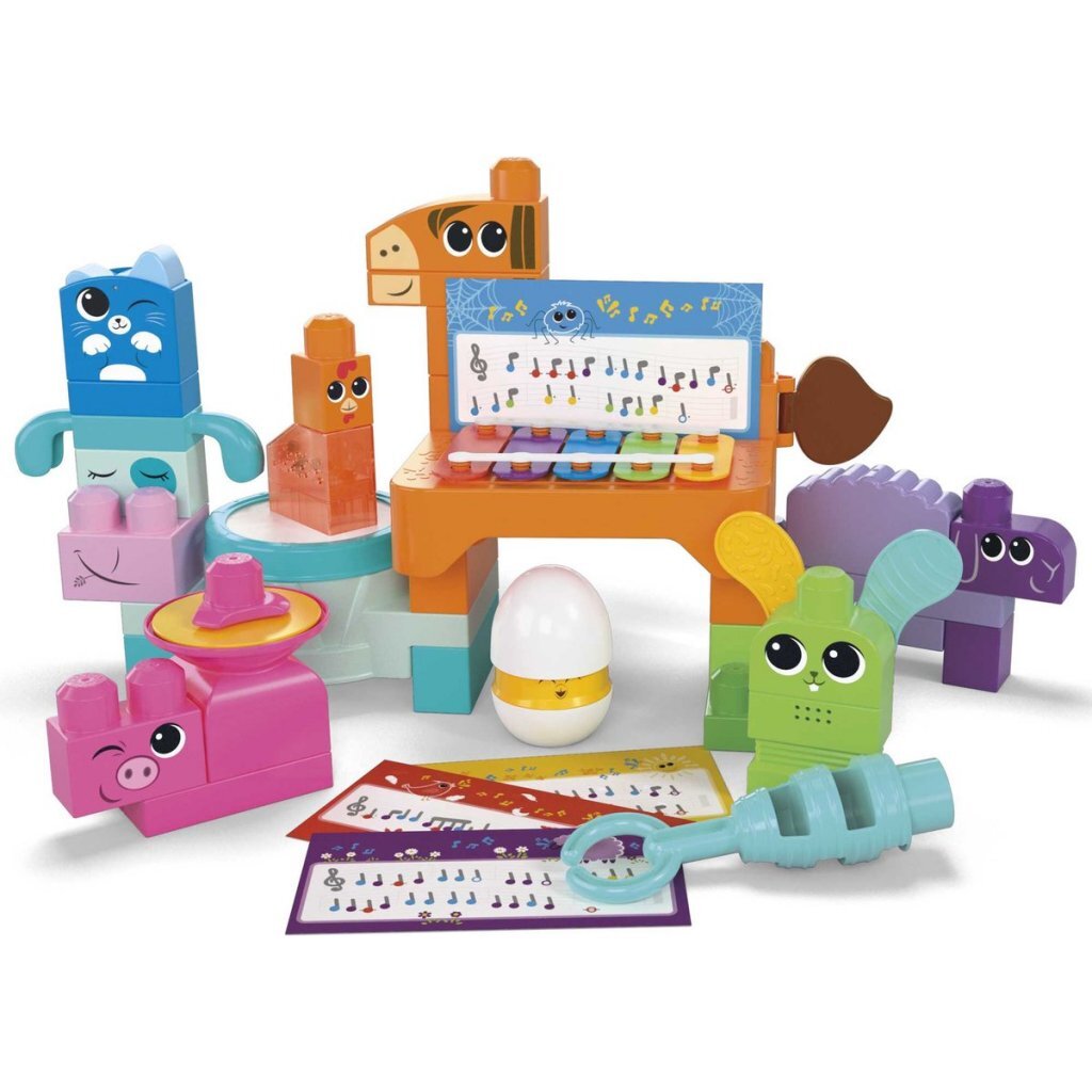 Mega Bloks Music Farm Band 40-Piece Building Set