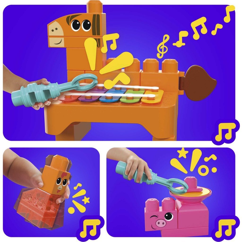 Mega Bloks Music Farm Band 40-Piece Building Set