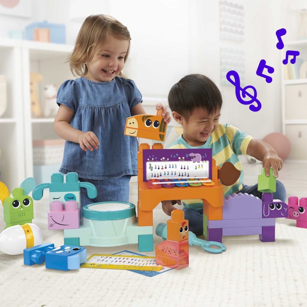 Mega Bloks Music Farm Band 40-Piece Building Set