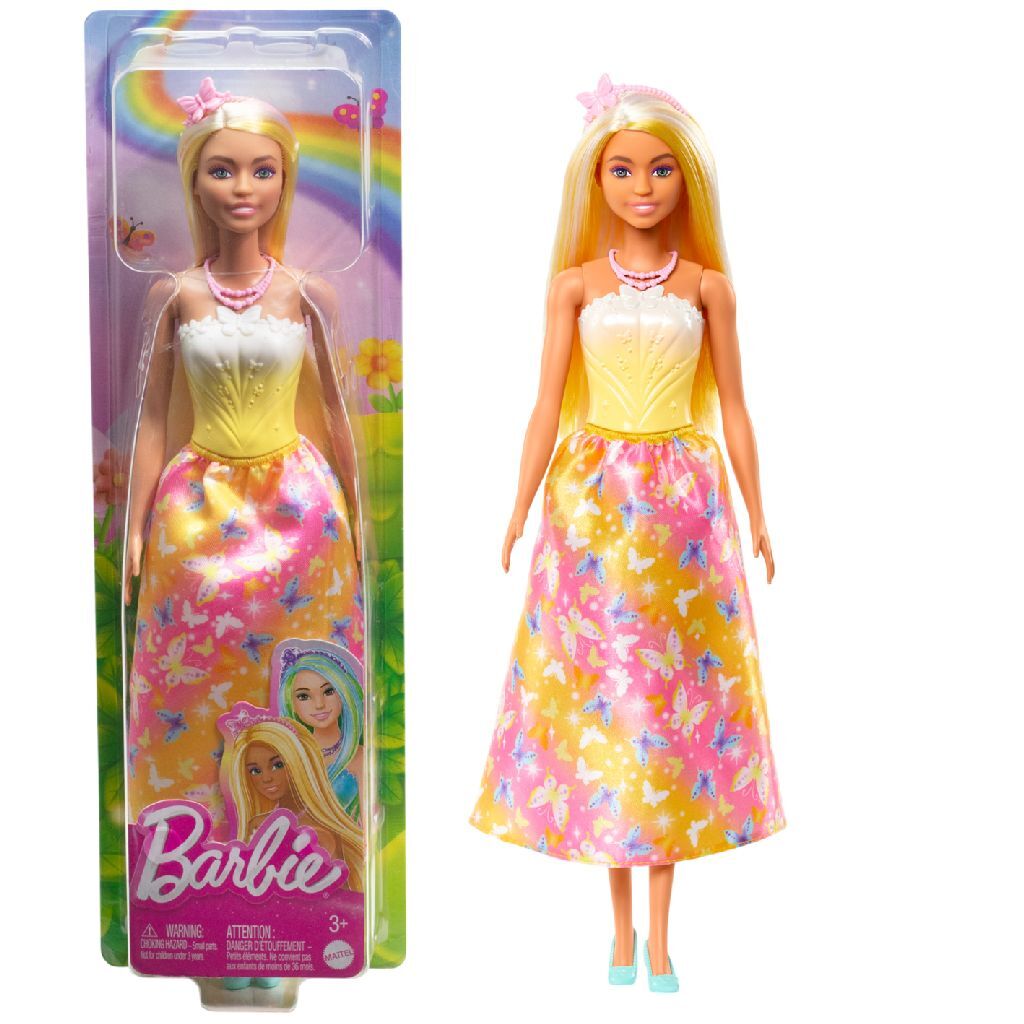 Barbie Royal Doll - Dreamy Colors, Sculpted Bodice, Printed Skirt - Ages 3+