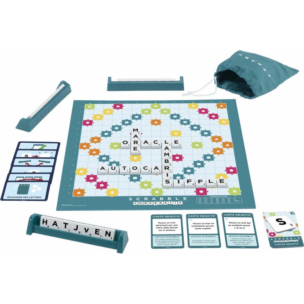 Mattel 2in1 Scrabble French Board Game for Ages 10+