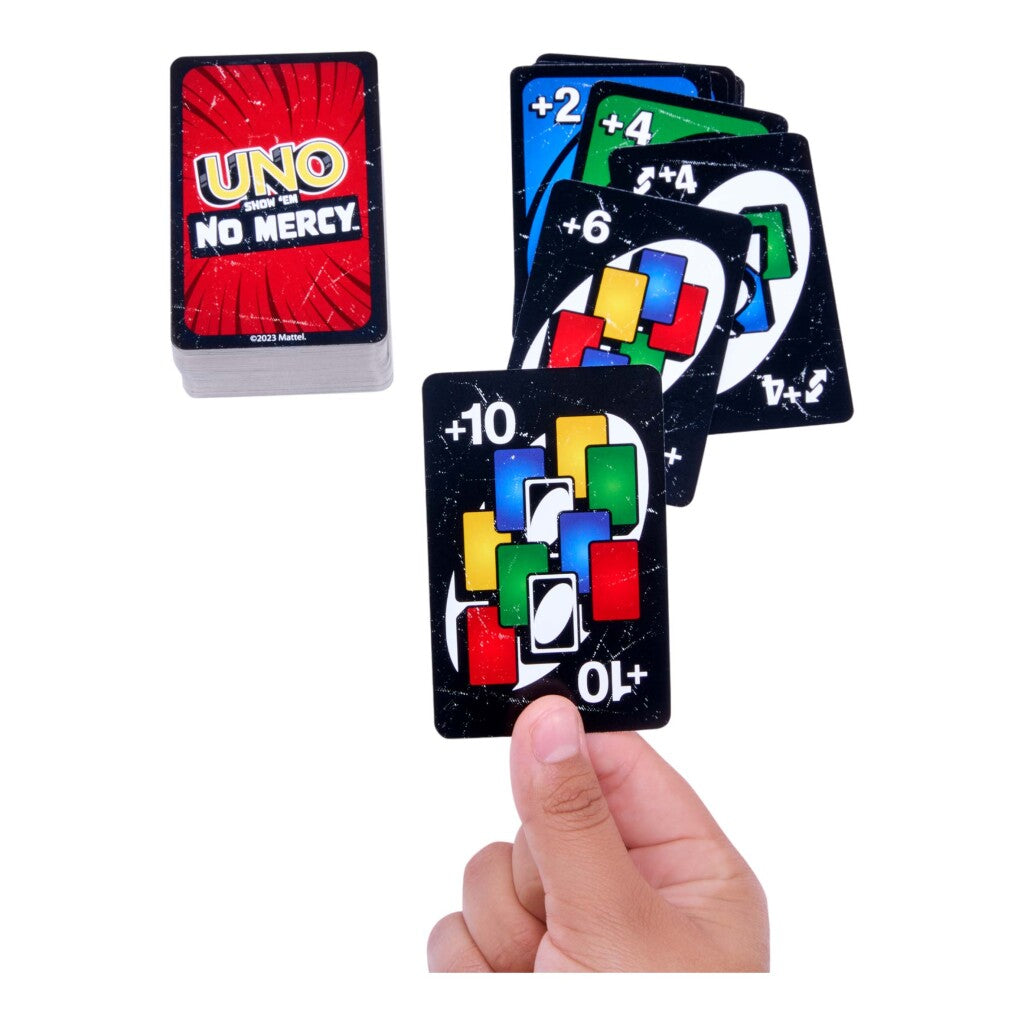 Mattel UNO No Mercy - Card Game with Strict Penalties - Family Fun