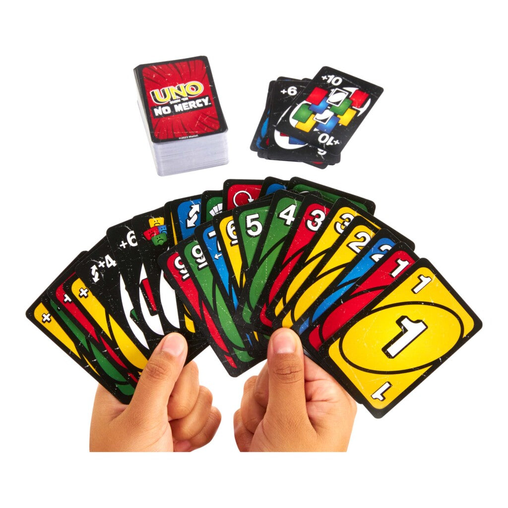 Mattel UNO No Mercy - Card Game with Strict Penalties - Family Fun