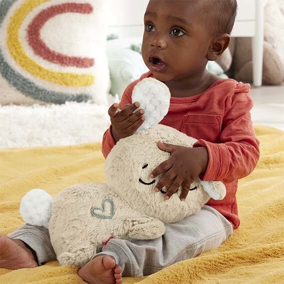 Fisher Price Soothe and Settle Plush Rabbit + Light and Sound - Baby Toy