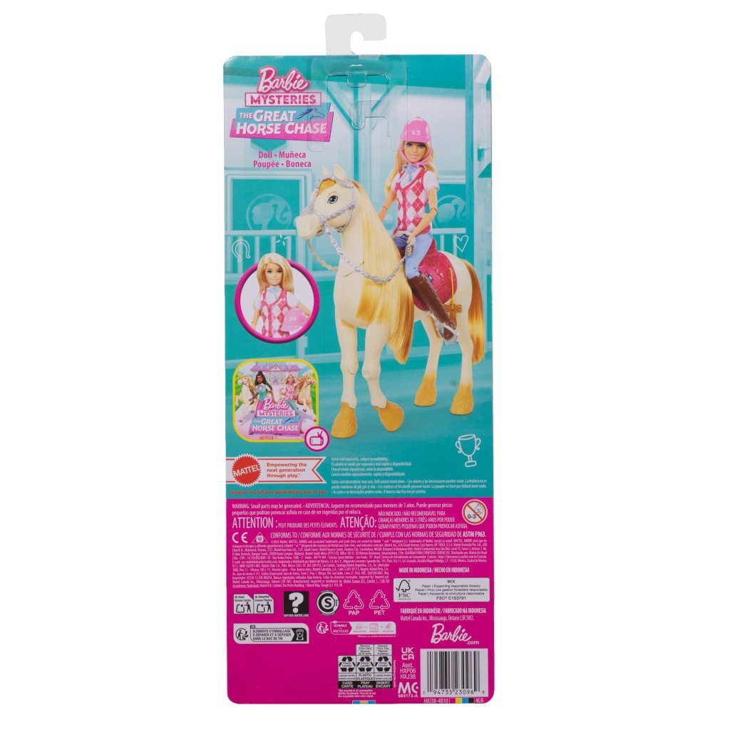 Barbie The Great Horse Chase Doll Malibu with Horse