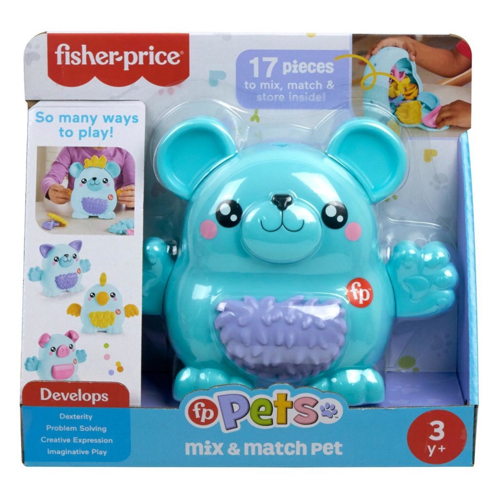Fisher Price Pets Mix & Match Animal Friend with 17 Interchangeable Parts