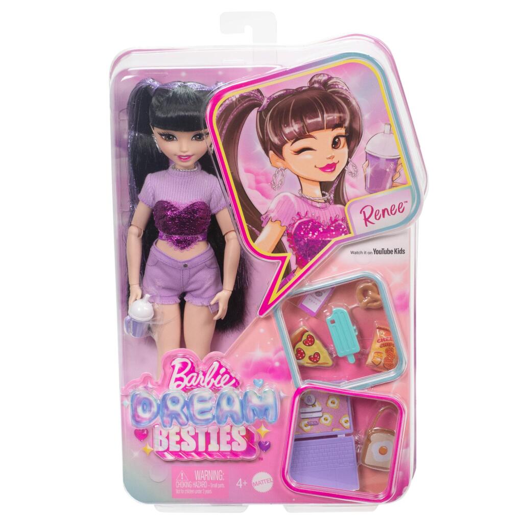 Barbie Dream Teen Renee Doll with Food and Video Accessories