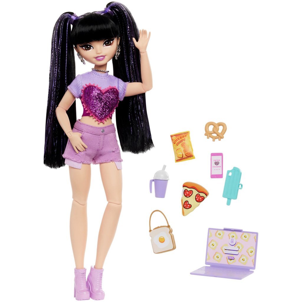 Barbie Dream Teen Renee Doll with Food and Video Accessories